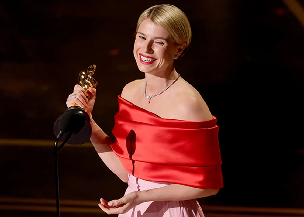 Jessie Buckley wins the Academy Award for Best Actress at the Oscars 2026.