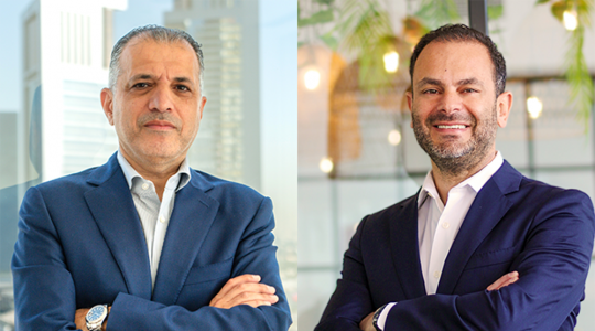 From left, Ghassan Maraqa, CEO, Memac Ogilvy and Amer El Hajj, CEO, WPP Media MENA.