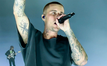 Justin Bieber performs at Coachella 2026. Image used for illustrative purposes only. brands