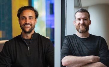 From left, Nasser Oudjidane, Co-Founder and CEO at Tapper, and Dan Chorlton, Founder and Chairman at GOA