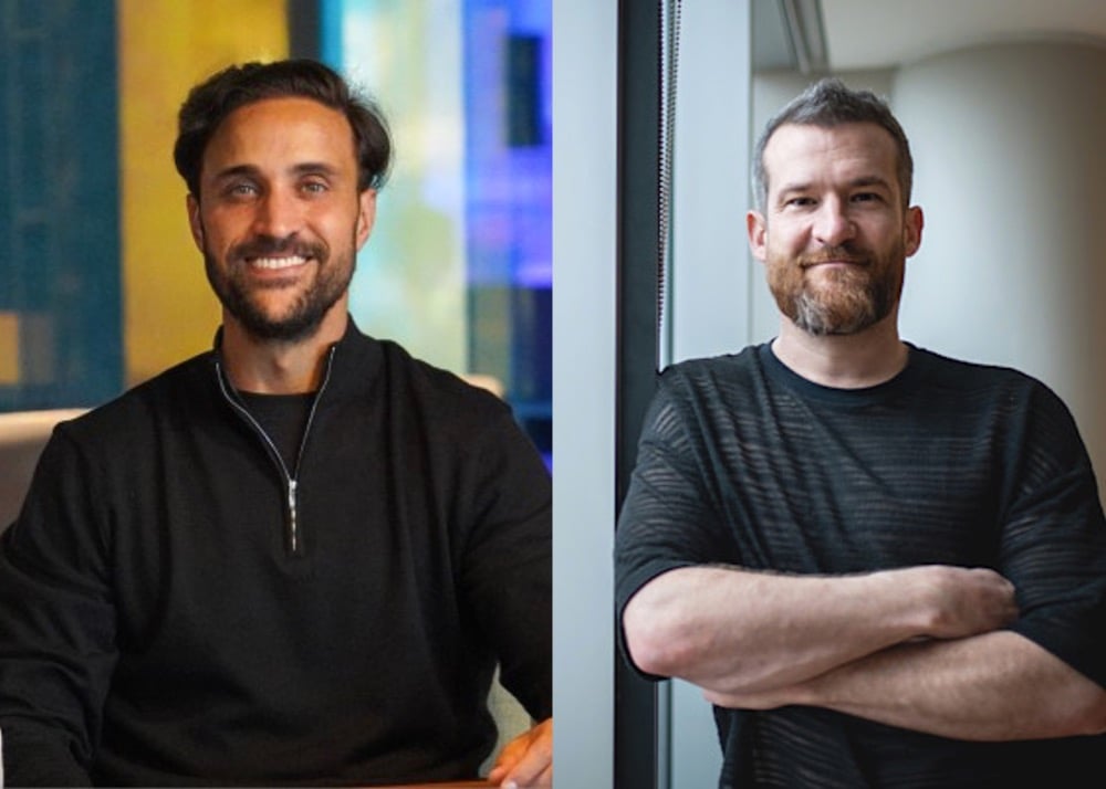 From left, Nasser Oudjidane, Co-Founder and CEO at Tapper, and Dan Chorlton, Founder and Chairman at GOA