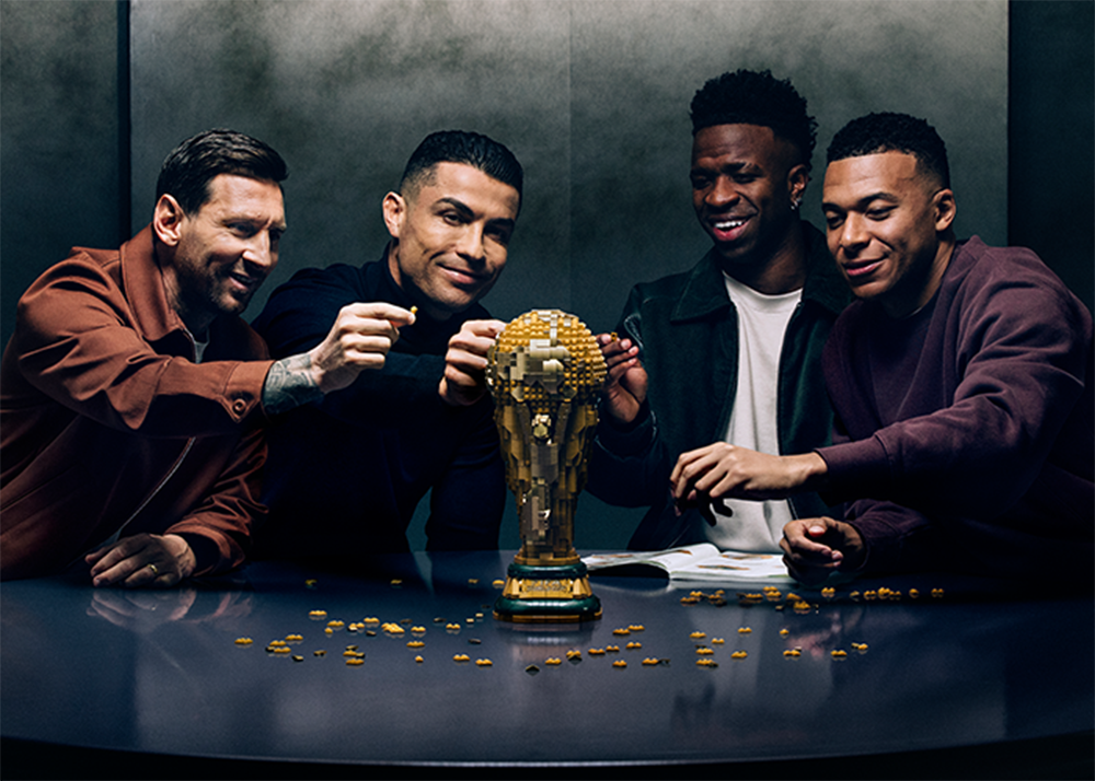 LEGO Ronaldo, Messi, Mbappe, Vini Jr. FIFA World Cup 2026