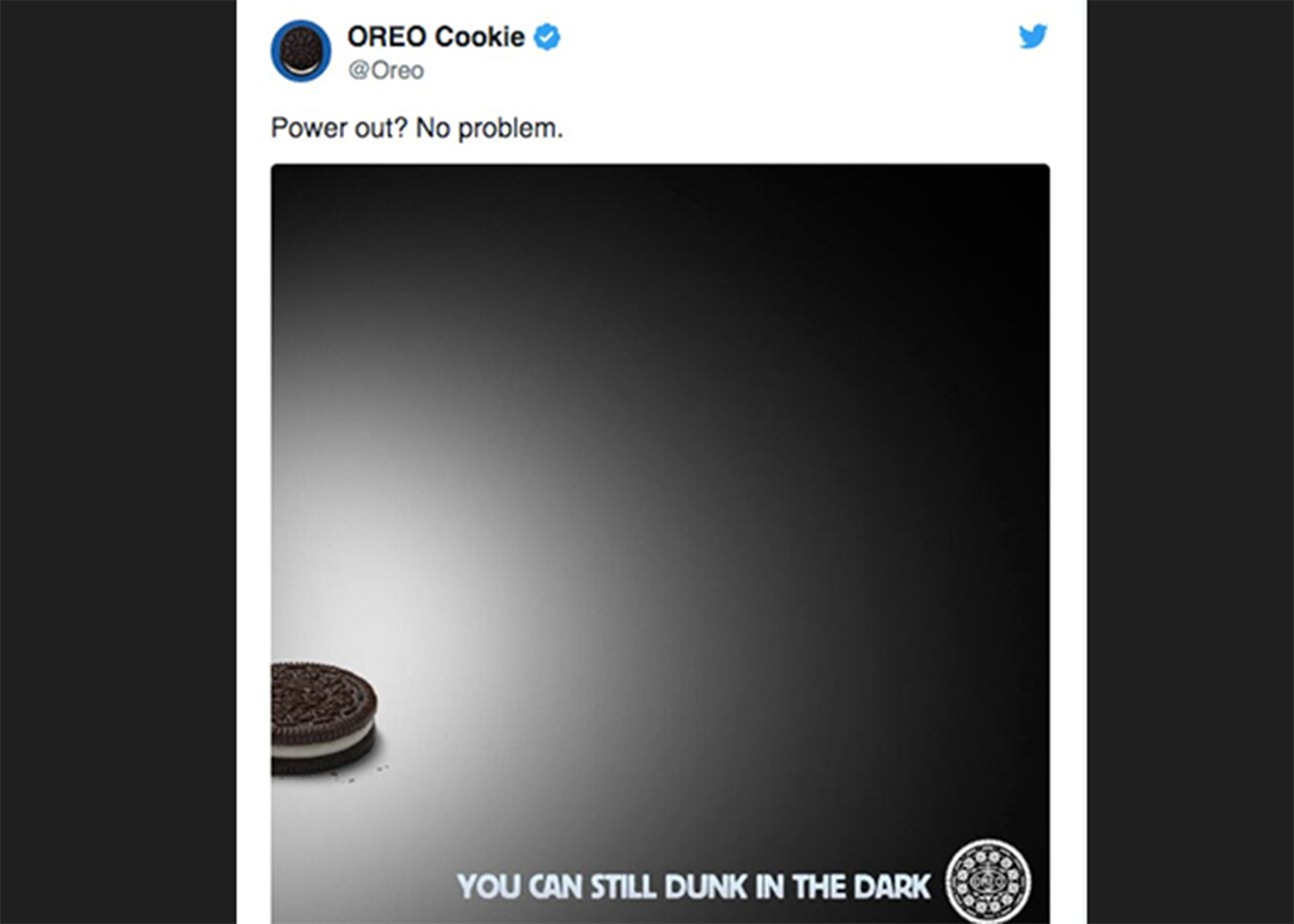Oreo cookie