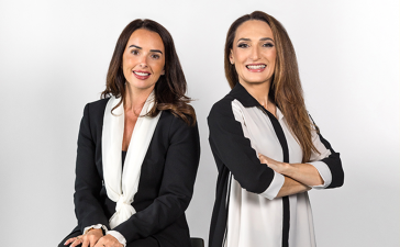 From left, Danielle Barwick, Executive Director, Fuse Dubai, and Elda Choucair, CEO of Omnicom Media MENA
