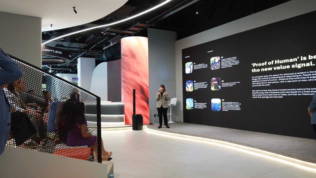  Catherine Bannister, Chief Strategy Officer, and Astha Sirpaul, Head of Strategy at TBWA\RAAD took a look at the more creative usage and the more human aspect of AI at the BETA event.