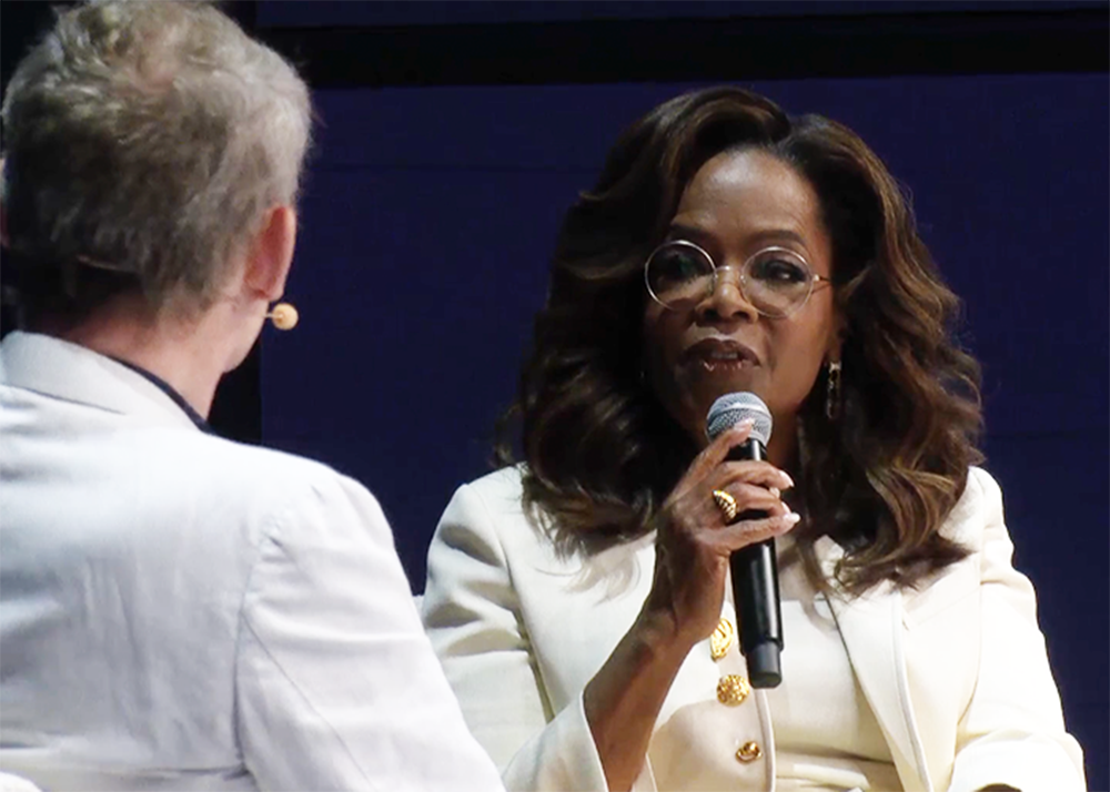 American host and television producer Oprah Winfrey
