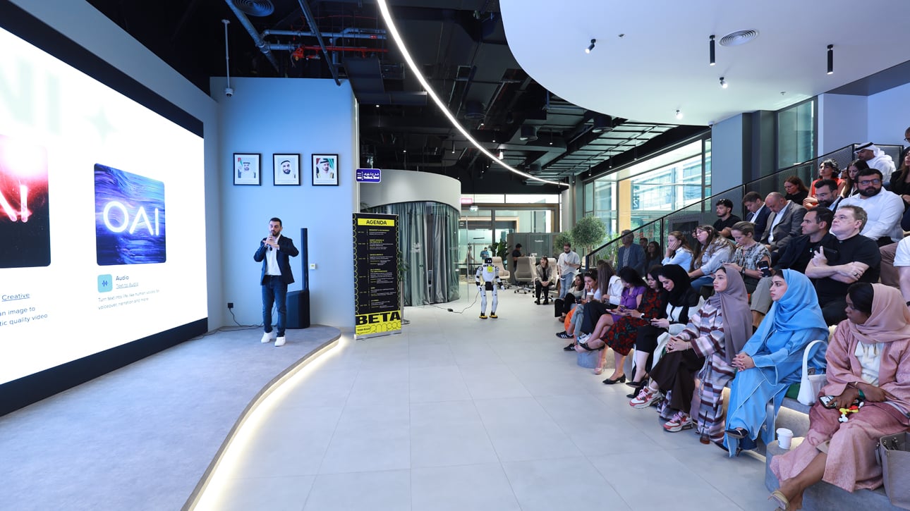 Rony Skaf, Head of Digital and Innovation at TBWA\RAAD, and Sirpaul presented a demonstration of OMNI, Omnicom's proprietary intelligent growth platform at the BETA event.