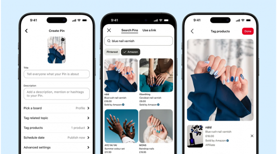 Pinterest announces a new tool that lets creators connect their Amazon Storefront directly to their Pinterest account.