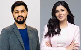 From left, Waqas Ali, Managing Director, GCC & Europe, and Asia Ali has been appointed Founder & CEO, MKV Digital