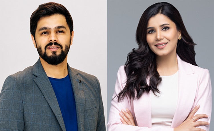 From left, Waqas Ali, Managing Director, GCC & Europe, and Asia Ali has been appointed Founder & CEO, MKV Digital