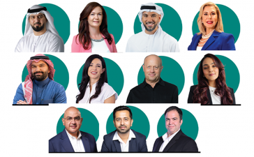 Top row, from left, UAE Government Media Office's Khaled AlShehhi, Shamal Holding's Donna Glasper, Dubai Culture and Arts Authority's Saleh AlBreiki, and Merex Investment's Lizelle Fitoussi. Middle row, from left, Diriyah Company's Naif Awlia, Initiative MENAT and Magna MENA's Lara Arbid, Expo City Dubai's Sholto Douglas-Home, and HAVAS Red Middle East's Palak Mehta. Bottom row, from left, IMPACT BBDO's Ghassan Kassabji, Merkle MENA's Deepak Mankani, and WPP Media MENA's Yasser Kaskas on destination marketing.