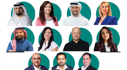 Top row, from left, UAE Government Media Office's Khaled AlShehhi, Shamal Holding's Donna Glasper, Dubai Culture and Arts Authority's Saleh AlBreiki, and Merex Investment's Lizelle Fitoussi. Middle row, from left, Diriyah Company's Naif Awlia, Initiative MENAT and Magna MENA's Lara Arbid, Expo City Dubai's Sholto Douglas-Home, and HAVAS Red Middle East's Palak Mehta. Bottom row, from left, IMPACT BBDO's Ghassan Kassabji, Merkle MENA's Deepak Mankani, and WPP Media MENA's Yasser Kaskas on destination marketing.
