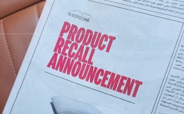 Sleepzone recall ad